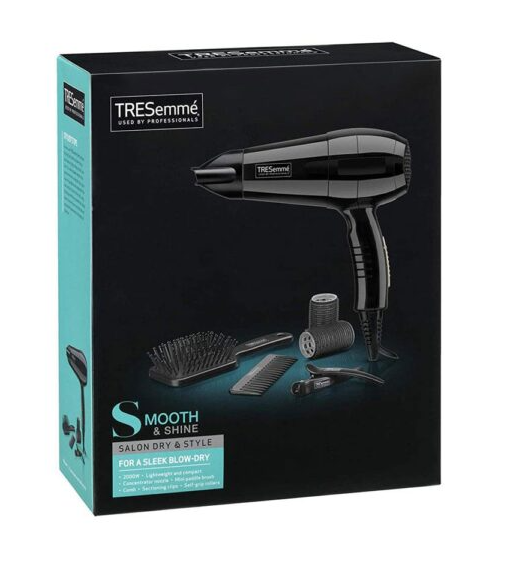 Tresemme Hair Dryer Smooth & Shine 2000W Salon Blow Dry & Style with Attachments