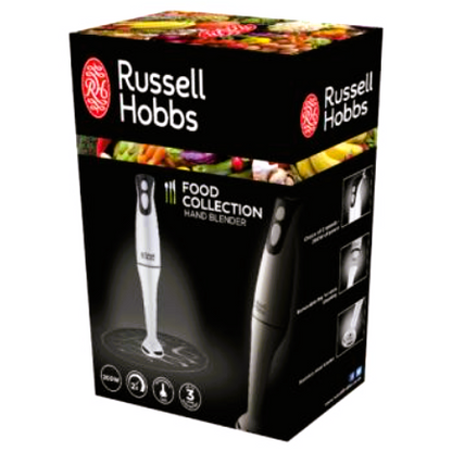 Russell Hobbs 200W Hand Blender 2 Speed Stainless Steel Blades - White 22241