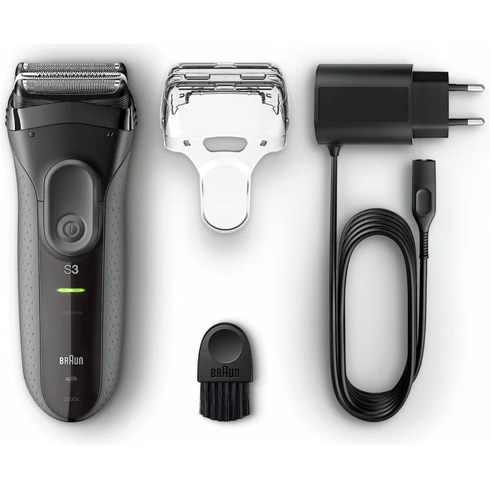 Braun Series 3 ProSkin Electric Shaver Mens Foil Shaver Waterproof 3000s - Black