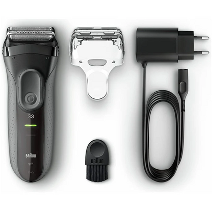Braun Series 3 ProSkin Electric Shaver Mens Foil Shaver Waterproof 3000s - Black